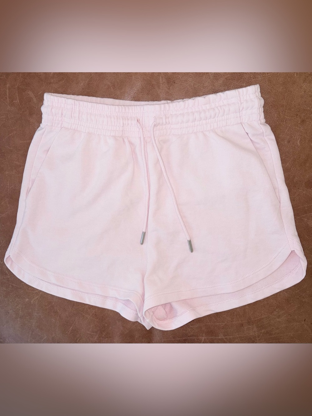H&M Women’s Light Pink Athletic Drawstring SweatShorts Sz S